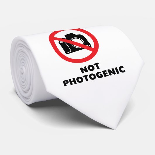 フォトジェニックではない – 写真なしサイン ネクタイ (ロール)