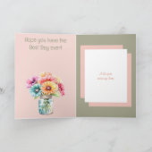 フォトジェベラコーラルグリーン誕生日2 カード (内部)