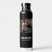 フォトジカスタムムビジネスグレー ウォーターボトル (左面)