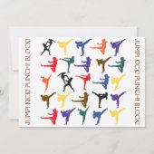 フォトジャパン空手武術アーツボーイ子供の誕生日 サンキューカード (裏面)