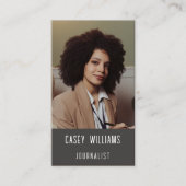 フォトジャーナリストのジャーナリズムBusiness Card 名刺 (正面)