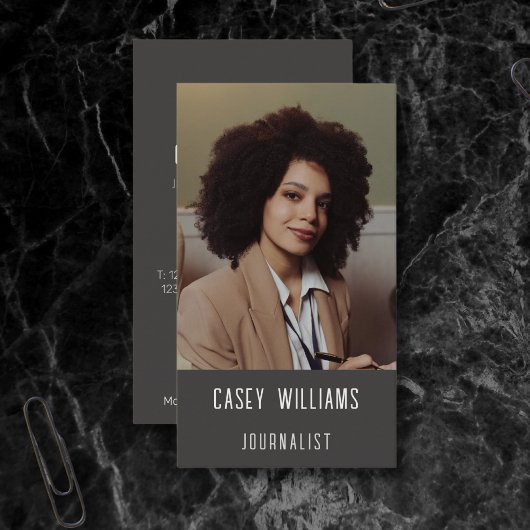 フォトジャーナリストのジャーナリズムBusiness Card 名刺