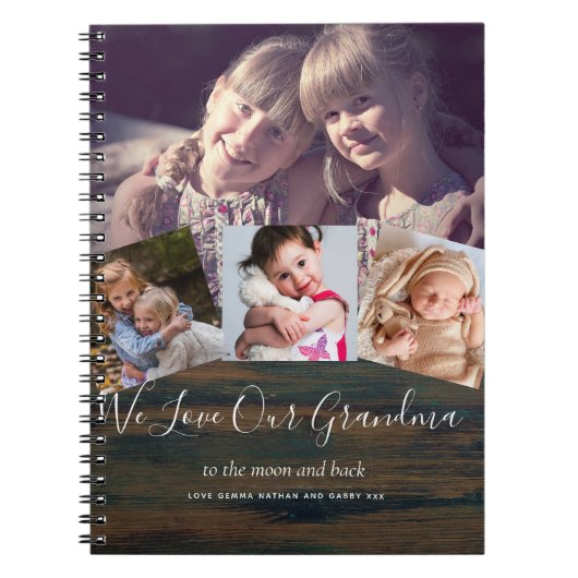 フォトジャーナルおばあちゃんカスタムおじいちゃんギフトグランドキッド ノートブック (正面)