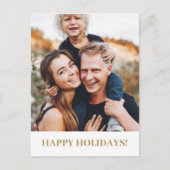 フォトジョイクリスマスホリデーフェイスライン聖なる書物、 経典 ポストカード (正面)