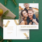 フォトジョイクリスマスホリデーフェイスライン聖なる書物、 経典 ポストカード