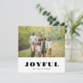 フォトジョイメリークリスマスフラットホリデーカード シーズンカード (スタンド正面)