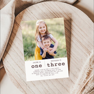 フォトジョイント誕生日招待状 招待状