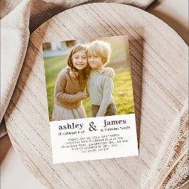 フォトジョイント誕生日招待状 招待状