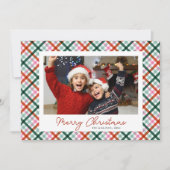 フォトジンガモダンムメリークリスマスカード シーズンカード (正面)