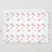 フォトジンジャーブレッ飾ドハウスのパーティー誕生日 招待状 (裏面)