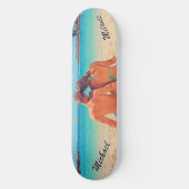 フォトスお気に入りのケートボードと名前をカスタムする スケートボード (正面)