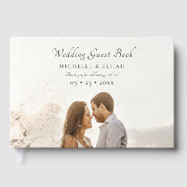 フォトスエレガントクリプトDusty Pinkの結婚ゲストブック ゲストブック