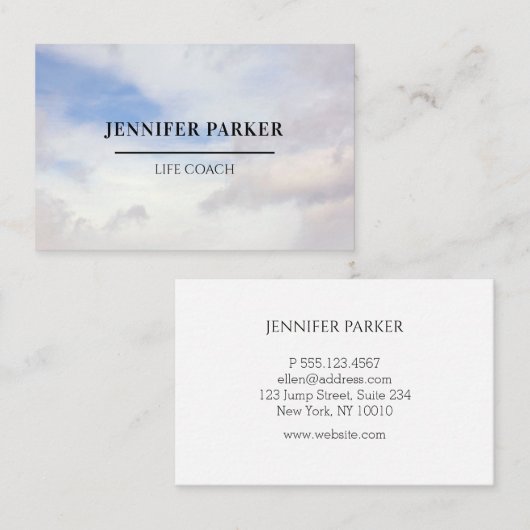 フォトスカイVisittenkarte名刺 名刺 (正面/裏面)