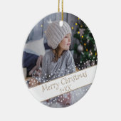 フォトスカスタムタークリスマスホリデーキープ酒 セラミックオーナメント (右)