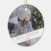 フォトスカスタムタークリスマスホリデーキープ酒 セラミックオーナメント (左)