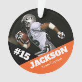 フォトスカスタムポーツ記念オーナメントサッカー オーナメント (正面)