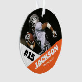 フォトスカスタムポーツ記念オーナメントサッカー オーナメント (正面)