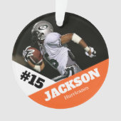 フォトスカスタムポーツ記念オーナメントサッカー オーナメント (正面)