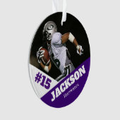 フォトスカスタムポーツ記念オーナメントサッカー オーナメント (正面)