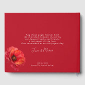 フォトスカーレットペタルエレガンス付き ゲストブック (裏面)