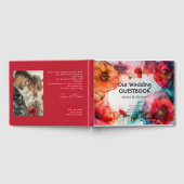 フォトスカーレットペタルエレガンス付き ゲストブック (全面)