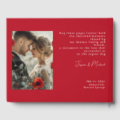 フォトスカーレットペタルエレガンス付き ゲストブック (裏面)