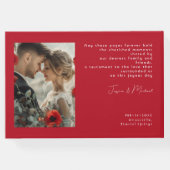 フォトスカーレットペタルエレガンス付き ゲストブック (裏面)