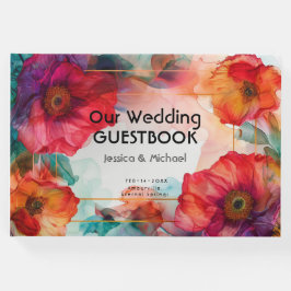 フォトスカーレットペタルエレガンス付き ゲストブック