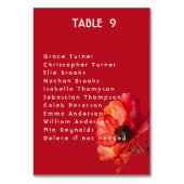 フォトスカーレットペタルエレガンス付き テーブルナンバー (裏面)