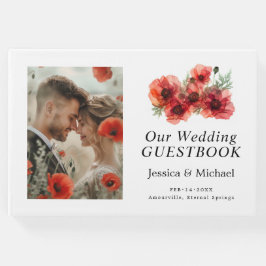 フォトスカーレット花弁セレナーデ付き ゲストブック