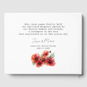 フォトスカーレット花弁セレナーデ付き ゲストブック (裏面)