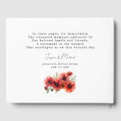 フォトスカーレット花弁セレナーデ付き ゲストブック (裏面)