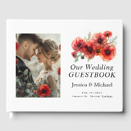 フォトスカーレット花弁セレナーデ付き ゲストブック