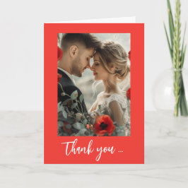 フォトスカーレット花弁セレナーデ付き サンキューカード
