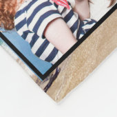 フォトスキャッターコラージュビーチウェアファミリー フリースブランケット (角)