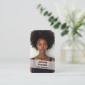 フォトスキャン可能なQR 名刺 (スタンド正面)