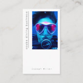 フォトスキューバダイビングショップビジネスモダンカー 名刺 (正面)