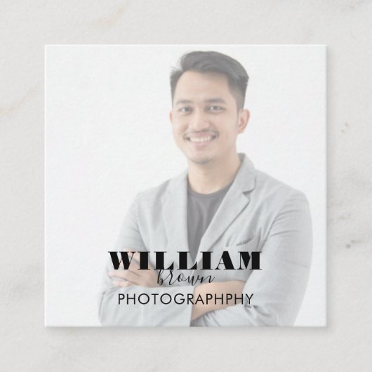 フォトスクウェア名刺 スクエア名刺 (正面)