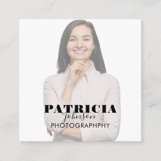 フォトスクウェア名刺 スクエア名刺 (正面)