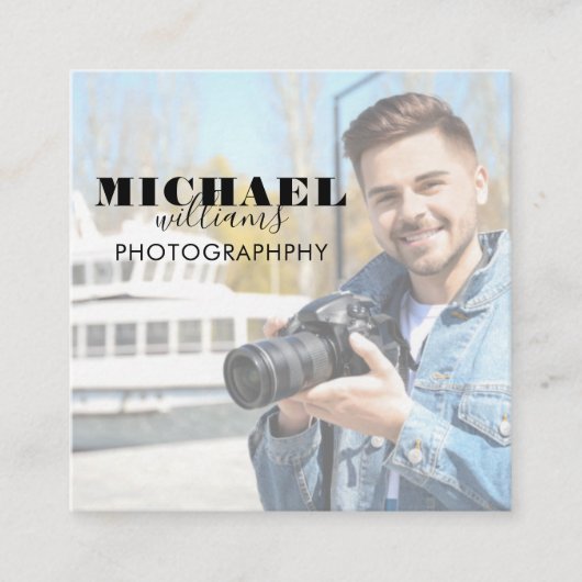 フォトスクウェア名刺 スクエア名刺 (正面)