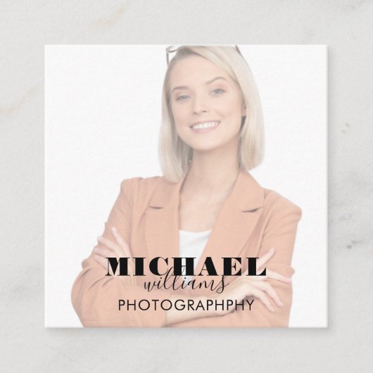 フォトスクウェア名刺 スクエア名刺 (正面)