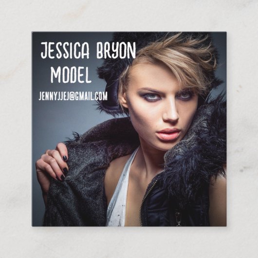 フォトスクエアカスタム名刺 スクエア名刺 (正面)