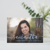 フォトスクエレガントリプトの卒業発表 招待状 (スタンド正面)