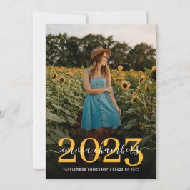 フォトスクリプエレガントトオーバーレイ卒業パーティーInvi 招待状