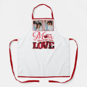 フォトスクリプスタイリッシュトエレガントモダンマザーズの日 エプロン (正面)