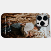 フォトスクリプトの名前を結合モノグラムの Case-Mate iPhoneケース (裏面 (横))