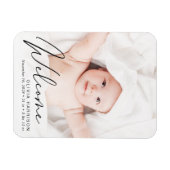 フォトスクリプトの誕生のお知らせ マグネット (横)