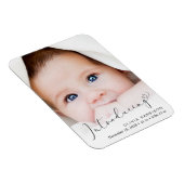 フォトスクリプトの誕生のお知らせ マグネット (右側)