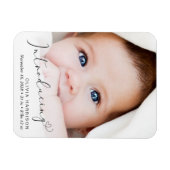 フォトスクリプトの誕生のお知らせ マグネット (横)