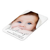 フォトスクリプトの誕生のお知らせ マグネット (左側)